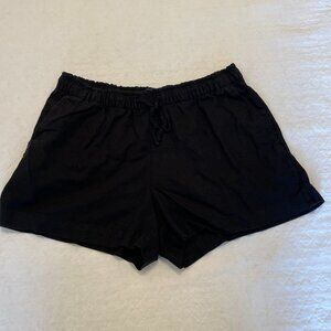 Women's Gap Black Linen Shorts 3.5" Inseam Size L